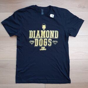 Diamond Dogs - Ted Lasso - New Medium Black T-Shirt